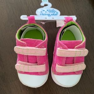 NWT Toddler 18-24 month Pink/Green Sneakers